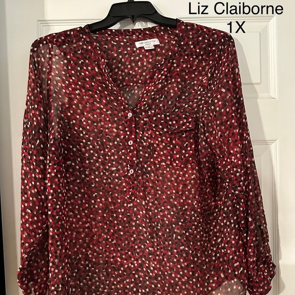 Sheer top Liz Claiborne brand - Picture 1 of 1